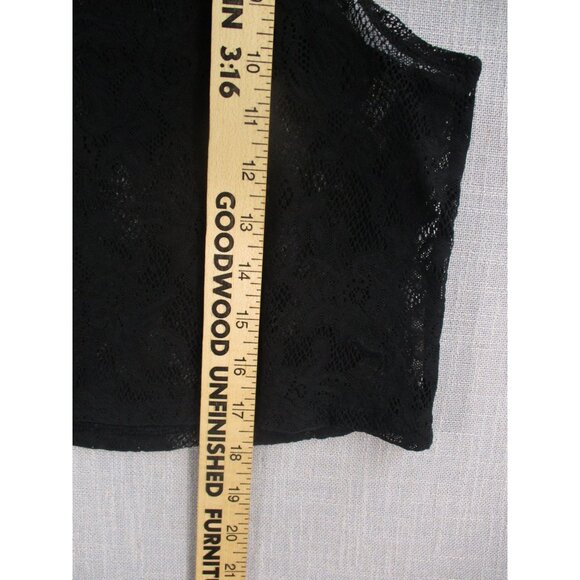 Victorias Secret Pink Womens Black Lace Crop Tank Top Size - XS - Picture 5 of 8
